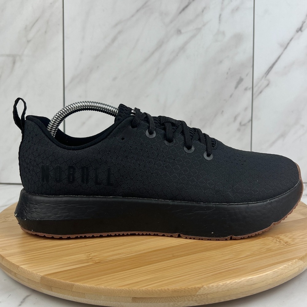 NoBull Drive Ripstop Mens Size 8.5 Triple Black Athletic Gym Workout Shoes